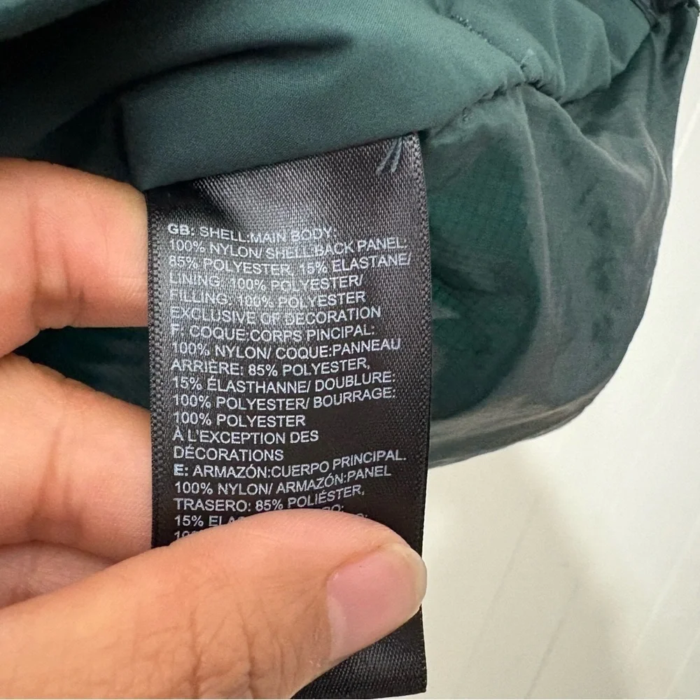 The North Face Men’s Winter Warm Jacket Size M Dark Green Lightweight Zip-Up